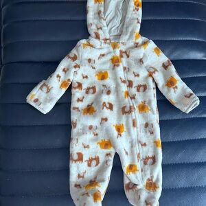 NWOT Adorable Animal Print Kids Footie